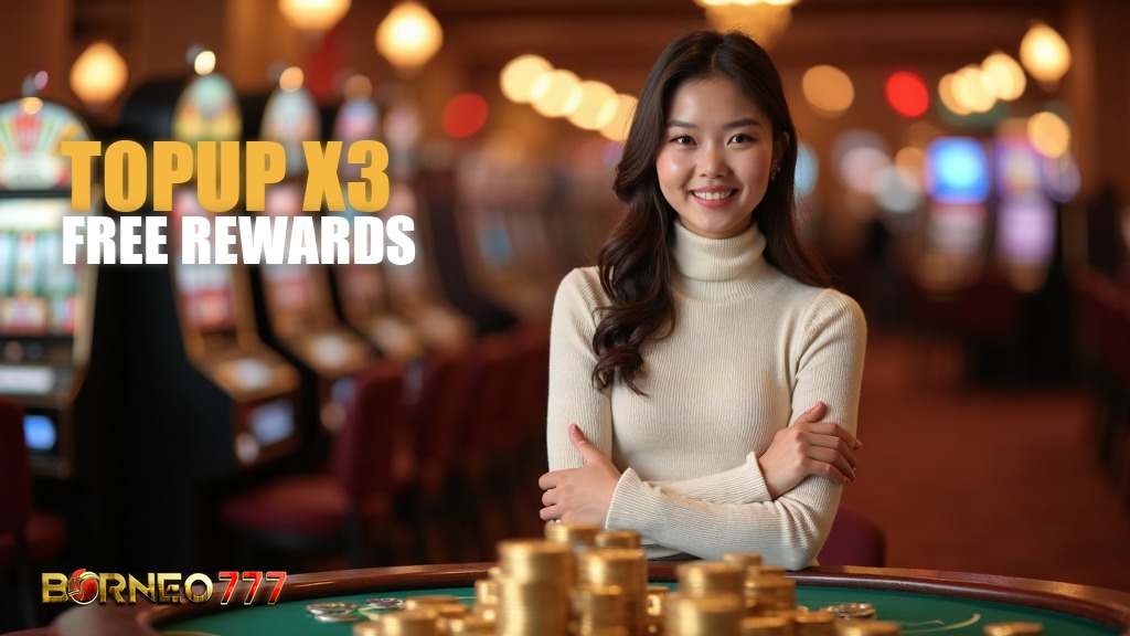 Borneo777 Topup X3 Free Rewards